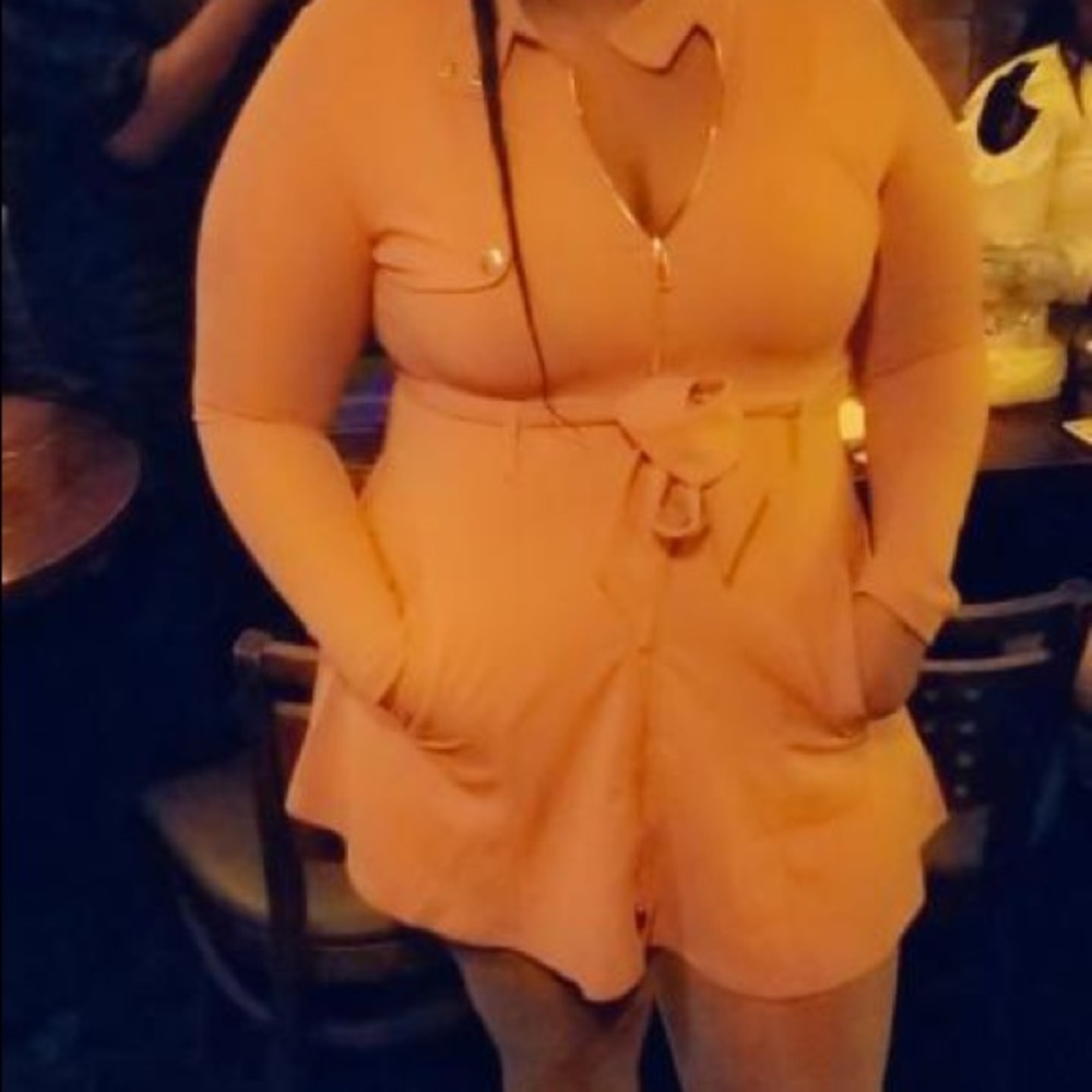 Pink blazer dress